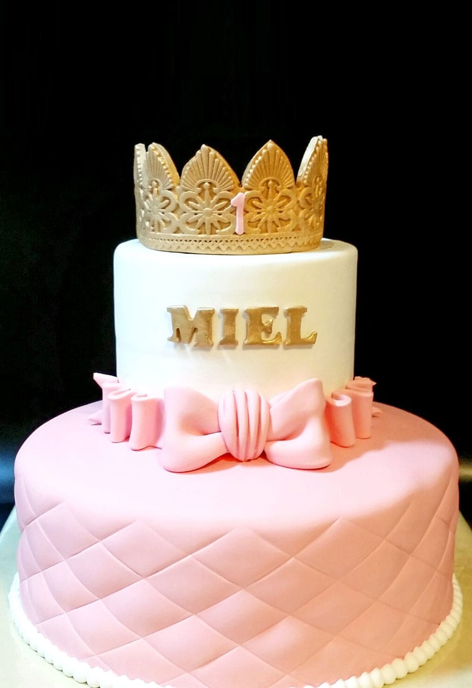 עוגת יום הולדת מיאל בת שנה