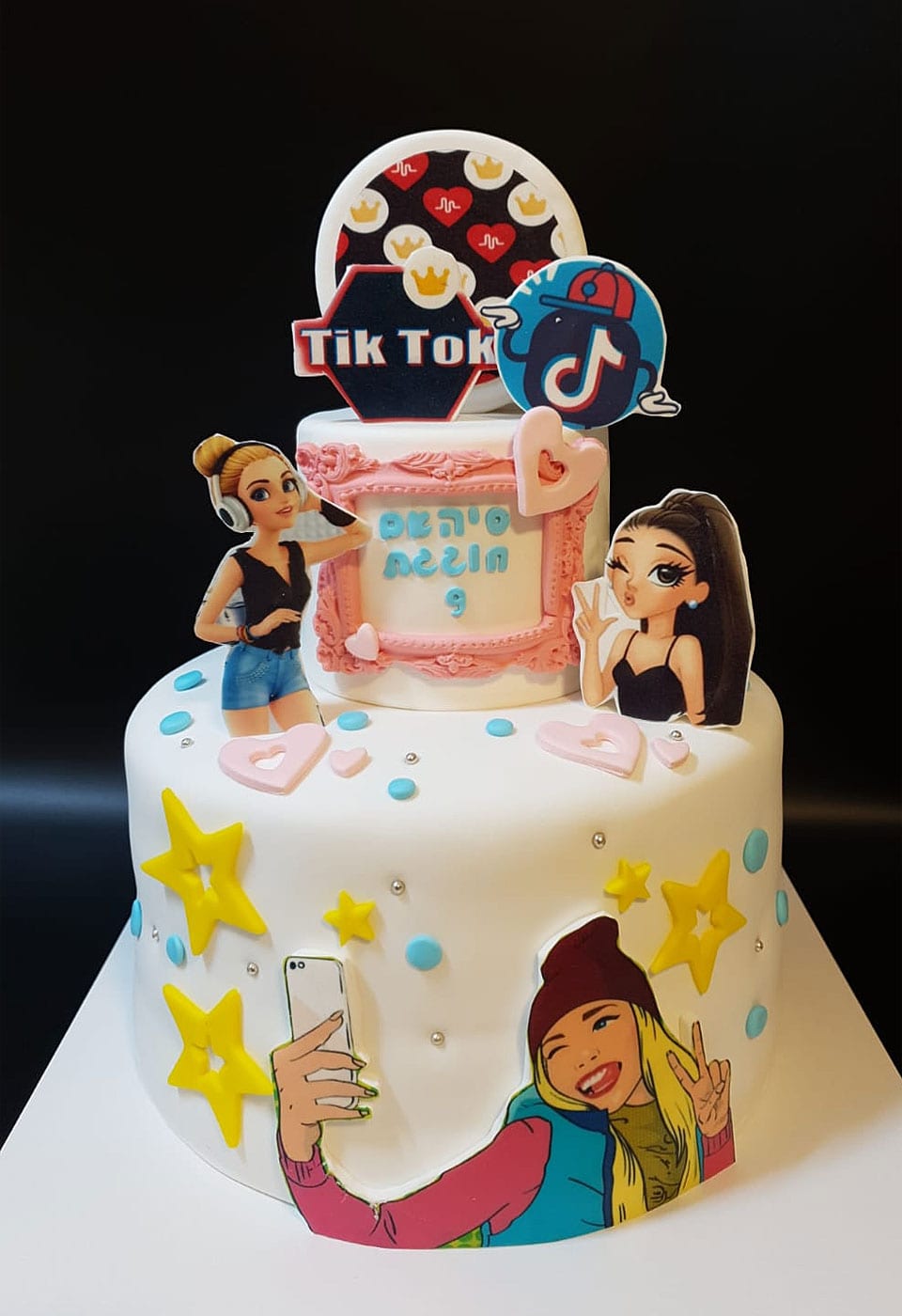 עוגת בצק סוכר tik tok